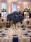 2pc 7" Dark Blue Hydrangea Bloom with 2 Layers – Artificial Flower Arrangement"